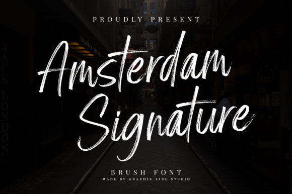 Amsterdam Signature Font for Editorial Design