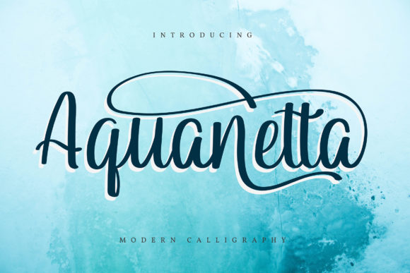 Aquanetta Font: Elevate Digital Campaigns with Elegant Script