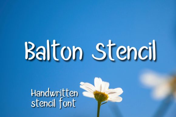 Balton Stencil Font: Handwritten Charm for Business Branding
