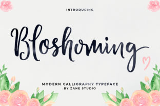 Bloshoming Font: Testing a Modern Script for Brand Identity