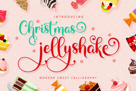 Christmas Jellyshake Font Review for Web Design