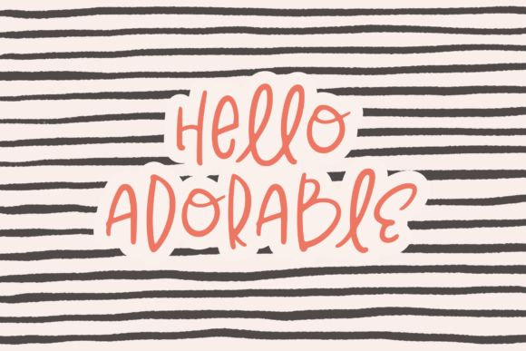Hello Adorable Font: A Playful Typeface for Branding