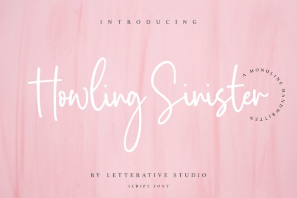 Howling Sinister Font for Elegant Craft Projects