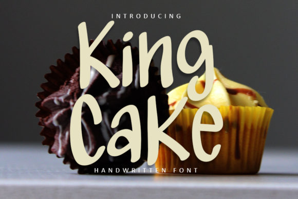 King Cake Font: Authentic Handwritten Style for Editorial Design