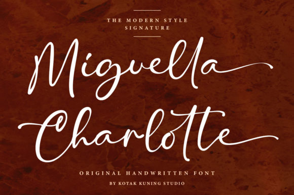 Miguella Charlotte Font for Elegant Craft Projects