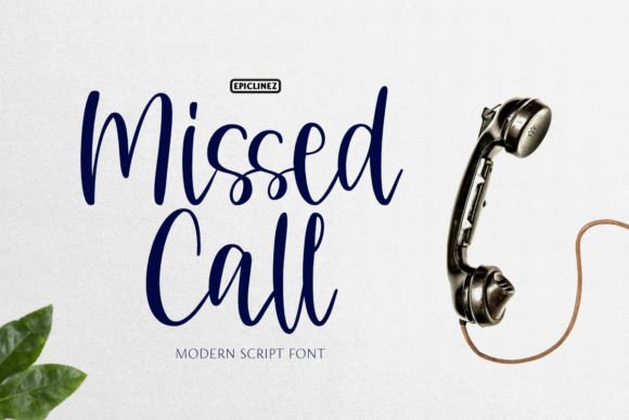 Missed Call Font: Handwritten Charm for Makers