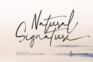 Natural Signature Font: Organic Script for Makers