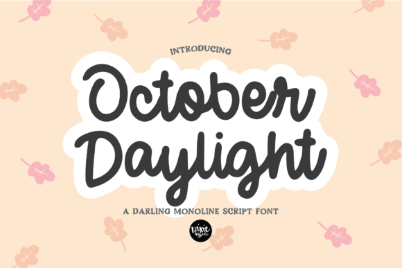 October Daylight Font: Bold Charm for Handmade Crafts