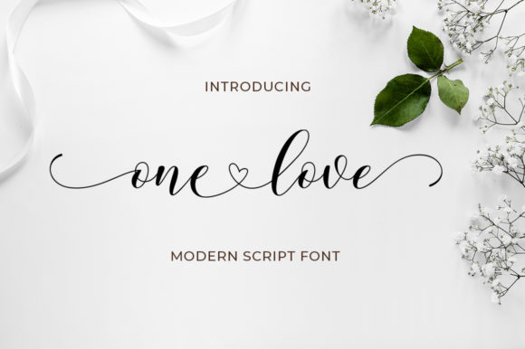 One Love Font: Friendly Script for Editorial Design