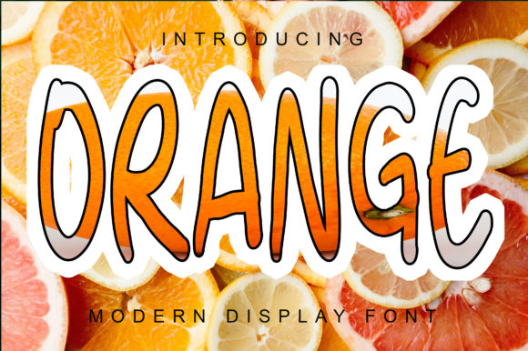 Orange Font: Adding Handwritten Warmth to Your Brand