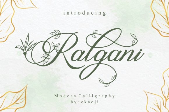 Ralgani Font: A Romantic Script for Campaign Visuals