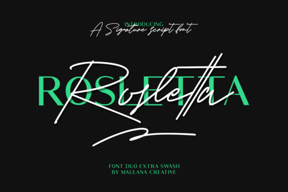 Rosletta Font: Elegant Script and Sans Serif Pairing