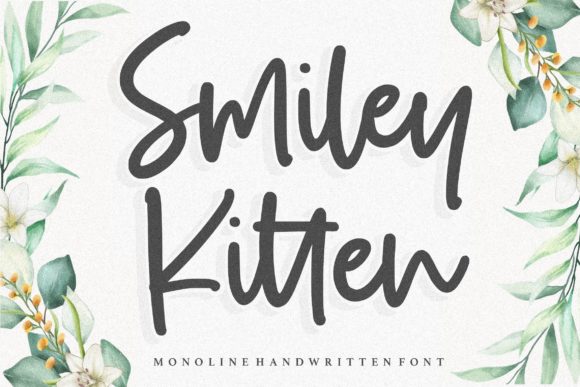 Smiley Kitten Font: A Handwritten Typeface for Branding