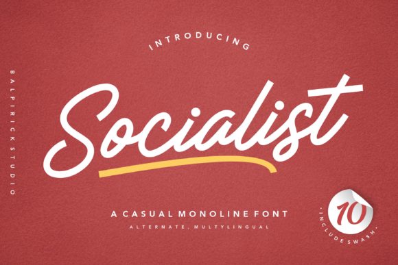 Socialist Font: Handwritten Charm for Digital Design