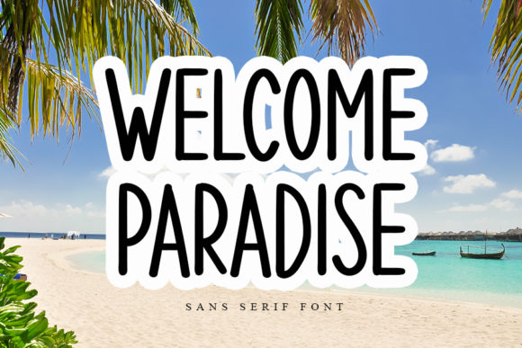 Welcome Paradise Font: Handwritten Style for Business Branding