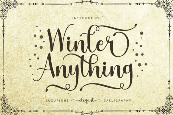 Winter Anything Font for Elegant Web Design